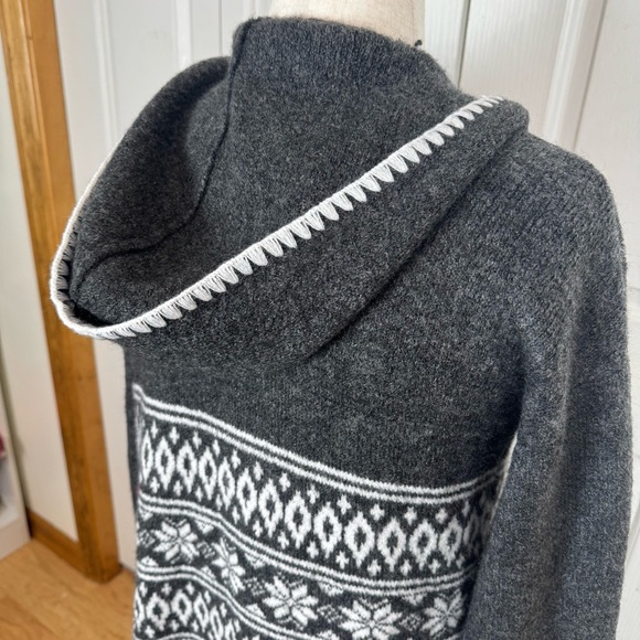 NWT Aspen Black and White Hooded Cardigan - Picture 5 of 11